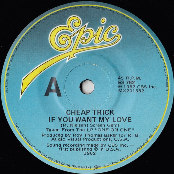 Cheap Trick – If You Want My Love (VG+/Generic)