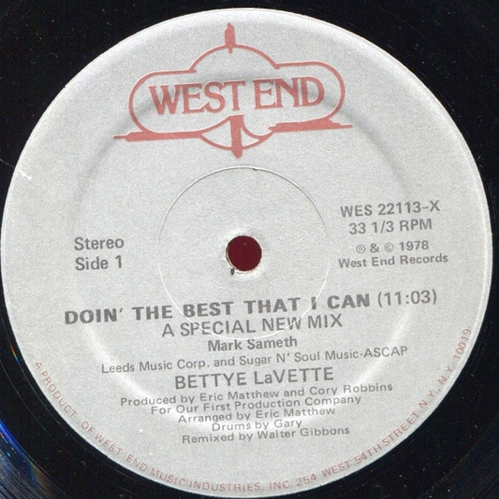 Bettye LaVette – Doin' The Best That I Can (VG+/Generic)