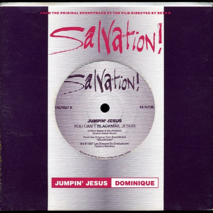 Jumpin' Jesus, Dominique Davalos – You Can't Blackmail Jesus / Play The Beat (VG+/Generic)
