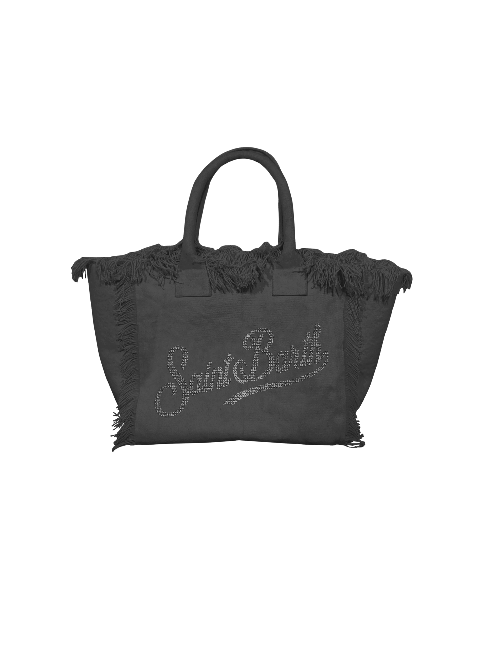 Borsa MC2 St.Barth "Colette" nera con logo in strass