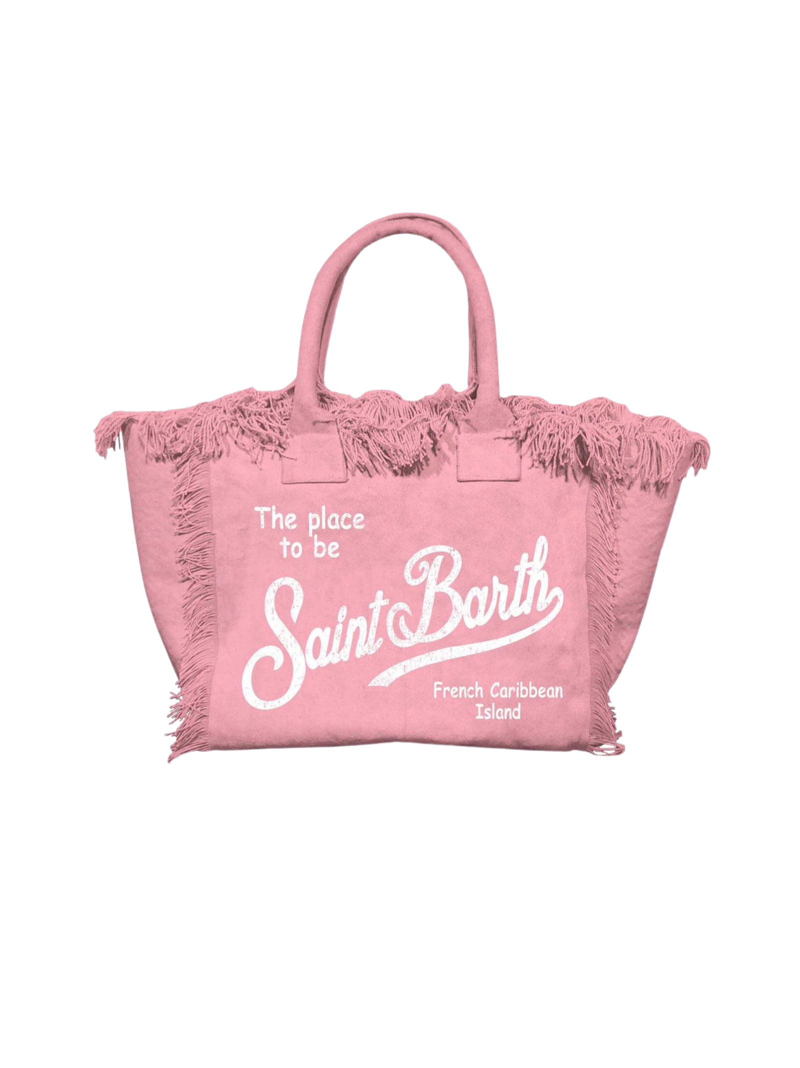 Borsa "colette" Saint Barth rosa con frange