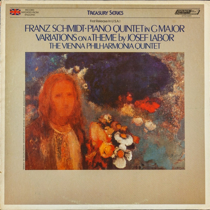 Franz Schmidt, The Vienna Philharmonia Quintet – Piano Quintet In G Major / Variations On A Theme By Josef Labor (E/VG+)