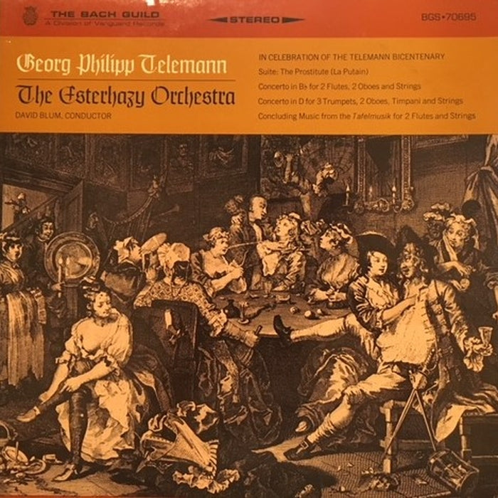 Georg Philipp Telemann – David Blum and the The Esterhazy Orchestra (VG+/VG)