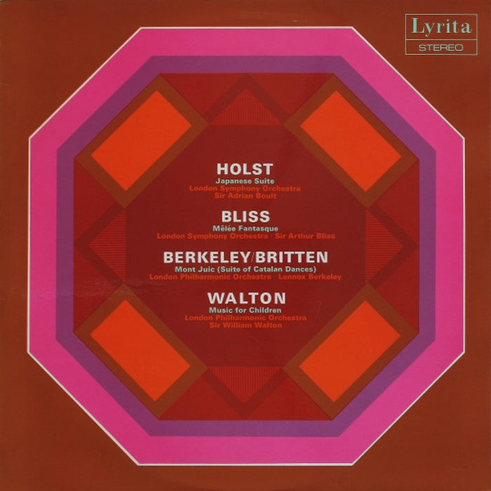 Gustav Holst, Arthur Bliss, Lennox Berkeley, Benjamin Britten, Sir William Walton – Japanese Suite / Mêlée Fantasque / Mont Juic (Suite Of Catalan Dances) / Music For Children (VG/VG+)