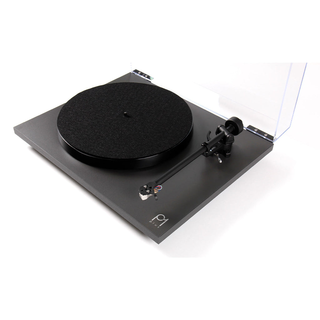 RegaPlanar 1 Plus Turntable with Premounted Carbon MM Cartridge (Matte Black)