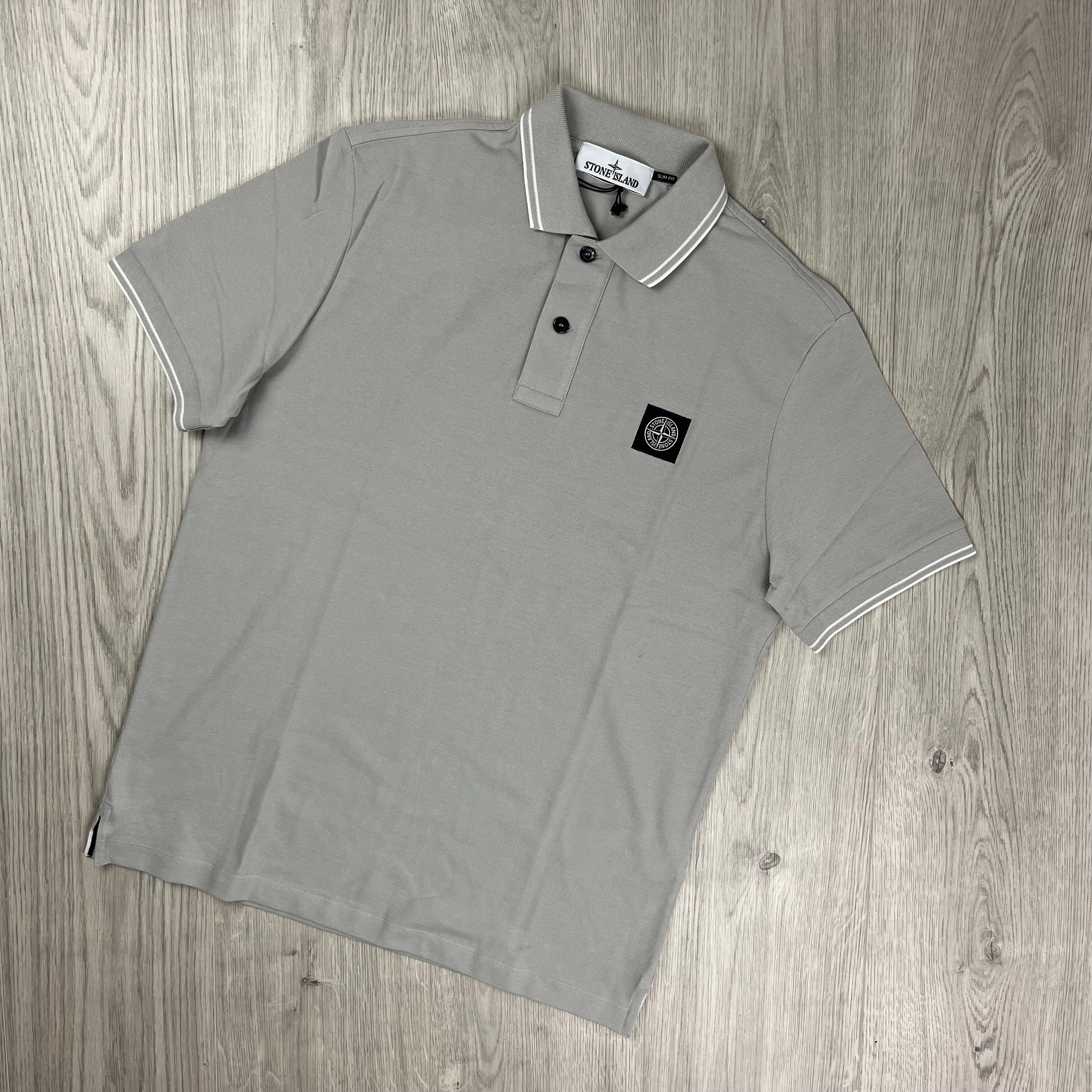 Stone Island Patch Polo Shirt - Grey