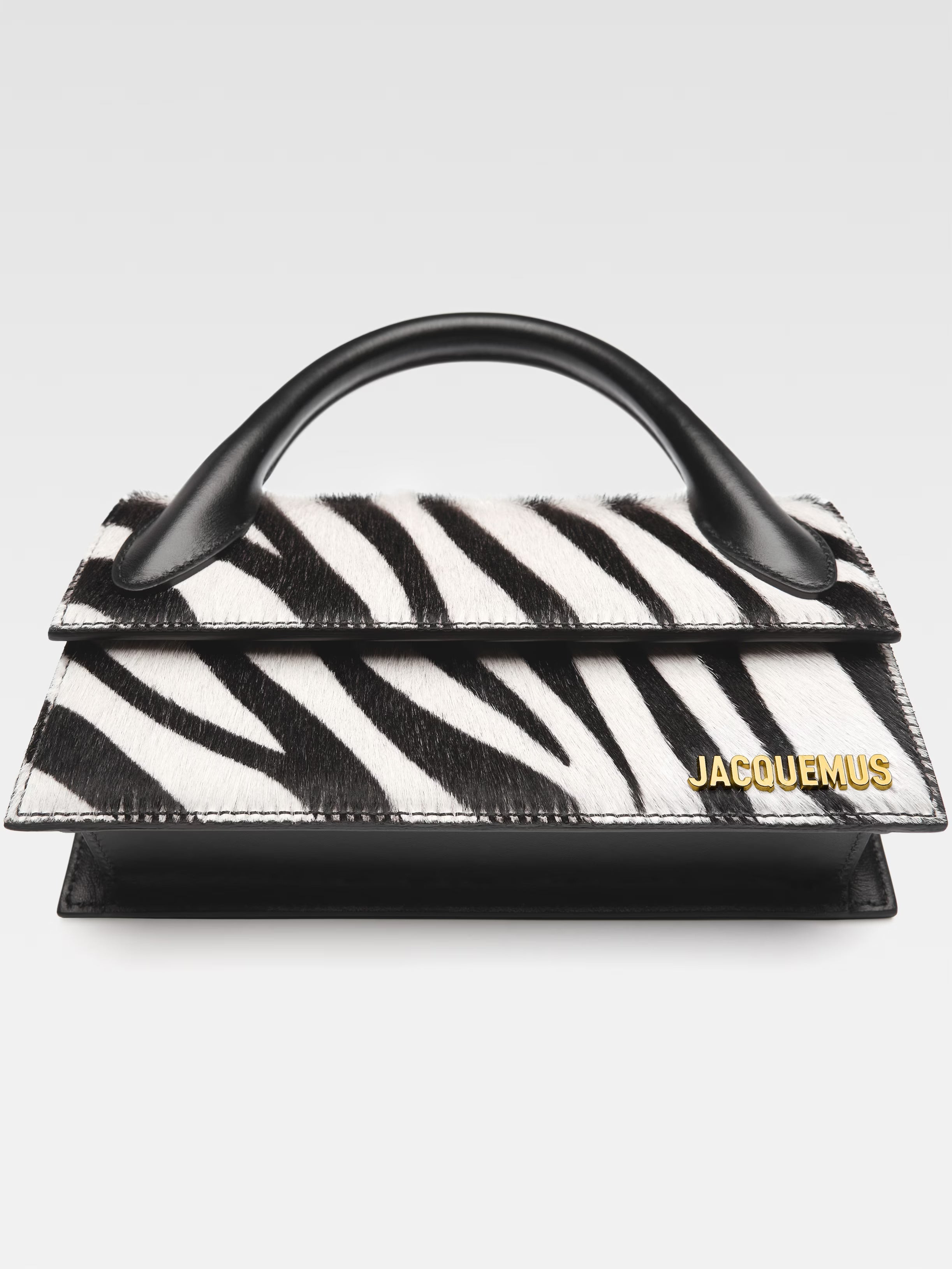 Jacquemus Le Chiquito Long Black e White Zebra