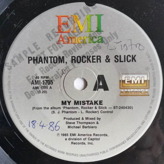 Phantom, Rocker & Slick – My Mistake (VG+/Generic)