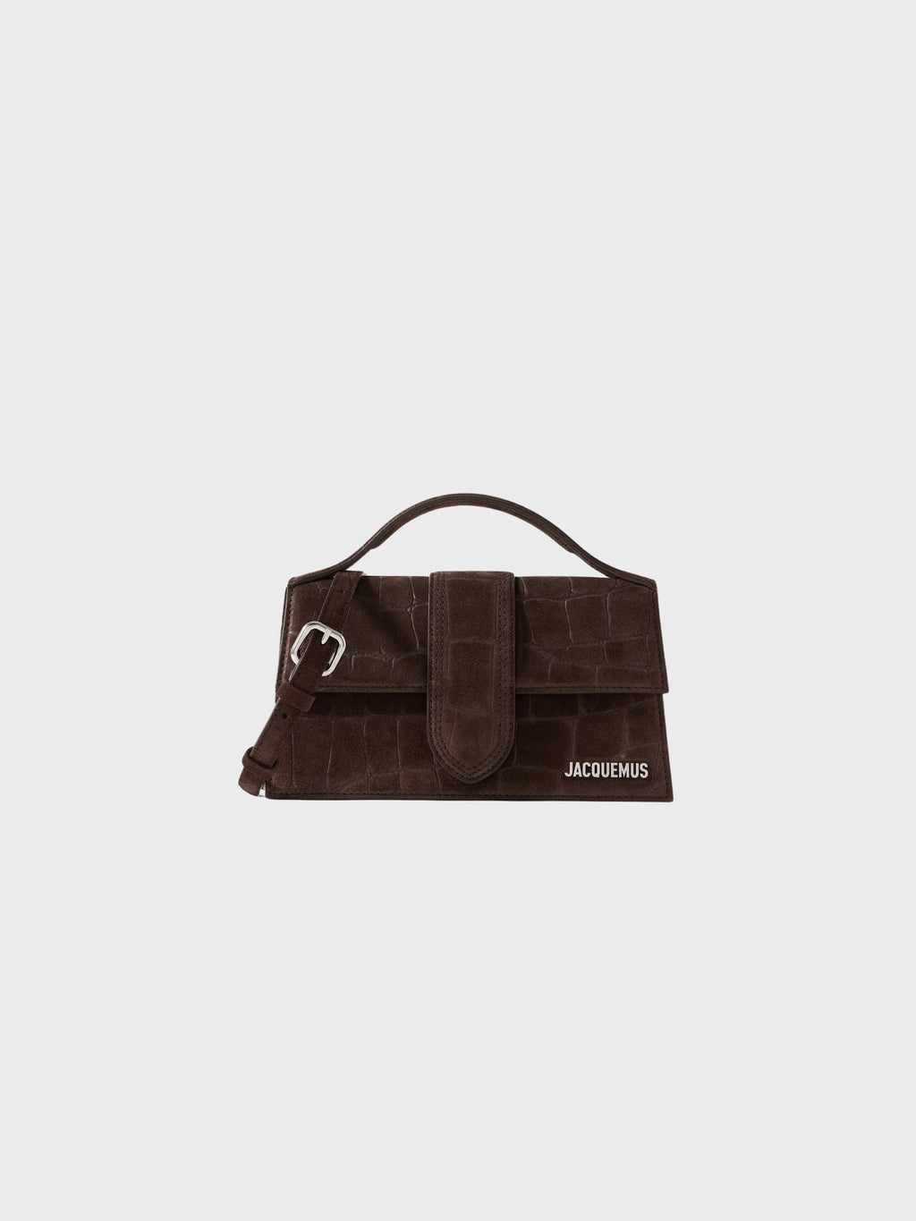 Jacquemus Le Grand Bambino Crocodile Brown