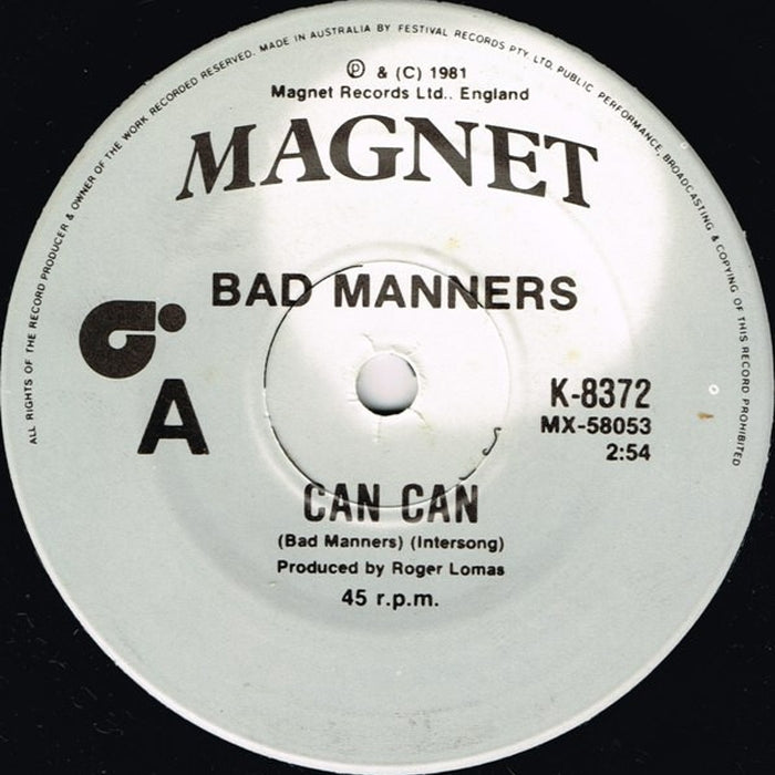 Bad Manners – Can Can (VG+/Generic)