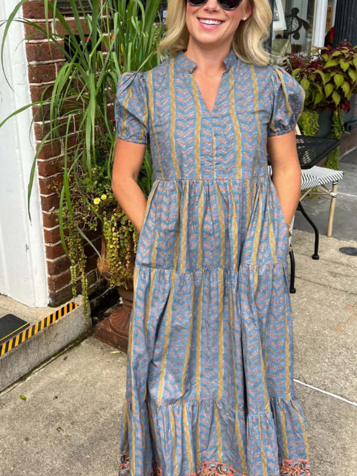 Clover Mini Dress, Vintage Gold