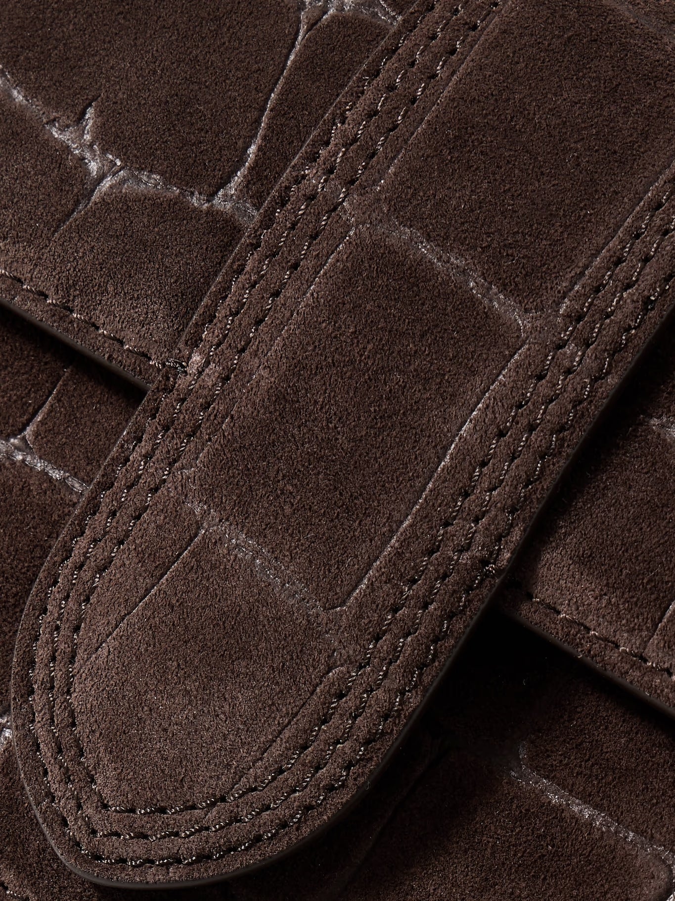 Jacquemus Le Grand Bambino Crocodile Brown