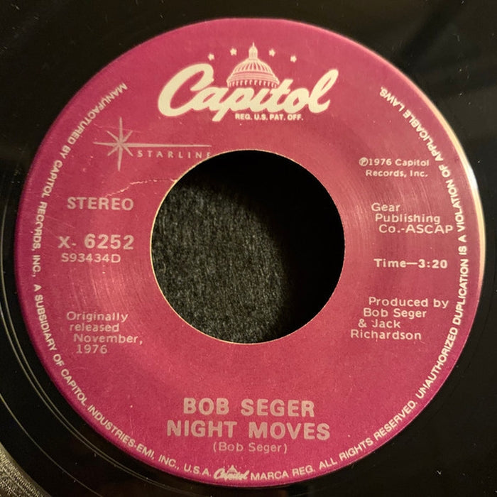 Bob Seger – Night Moves / Mainstreet (E/Generic)