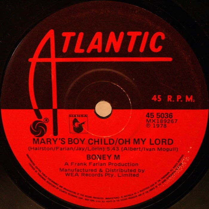 Boney M. – Mary's Boy Child/Oh My Lord (E/Generic)