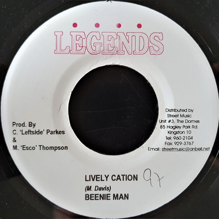 Beenie Man, Razor Black – Lively Cation / Dung Deh (VG+/Generic)