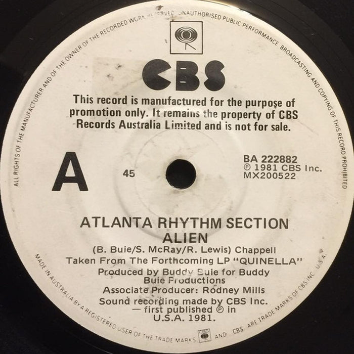 Atlanta Rhythm Section – Alien (E/Generic)