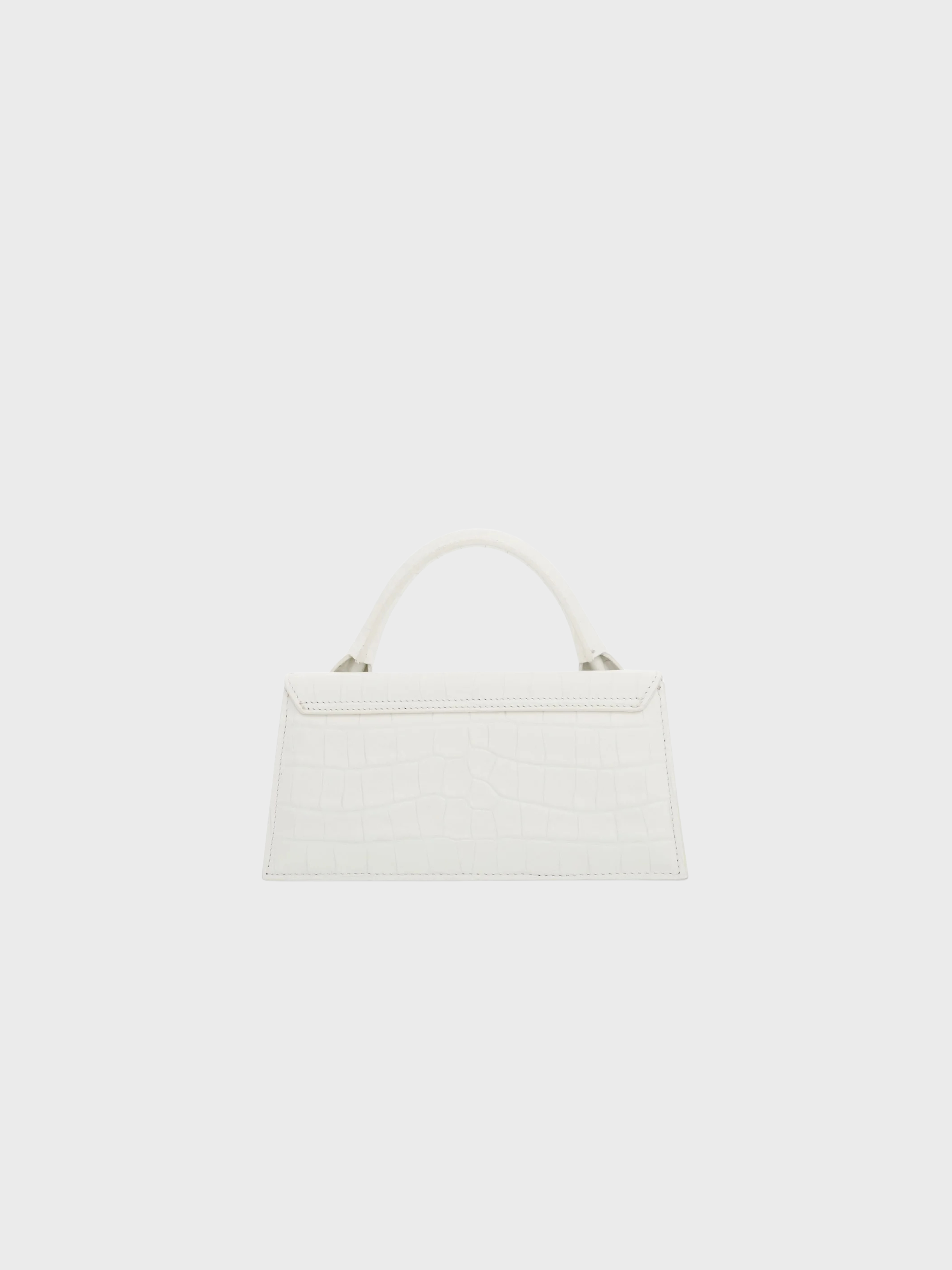 Jacquemus Le Chiquito Long Croco White