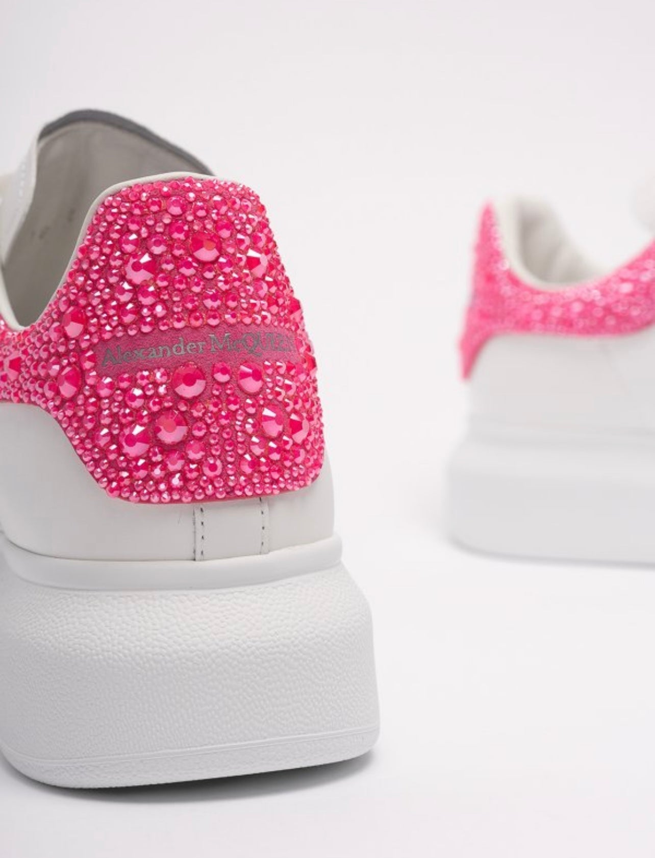 ALEXANDER MCQUEEN CON STRASS ROSA