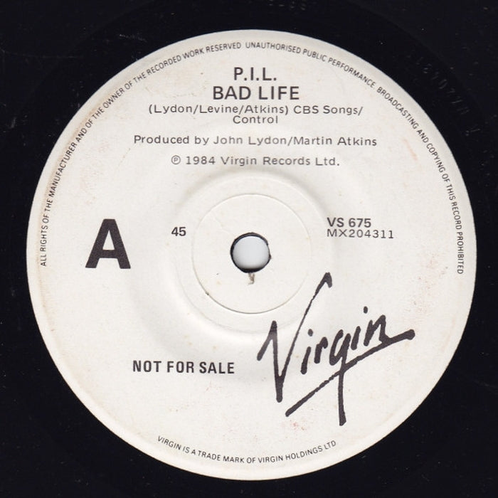Public Image Limited – Bad Life (VG+/Generic)