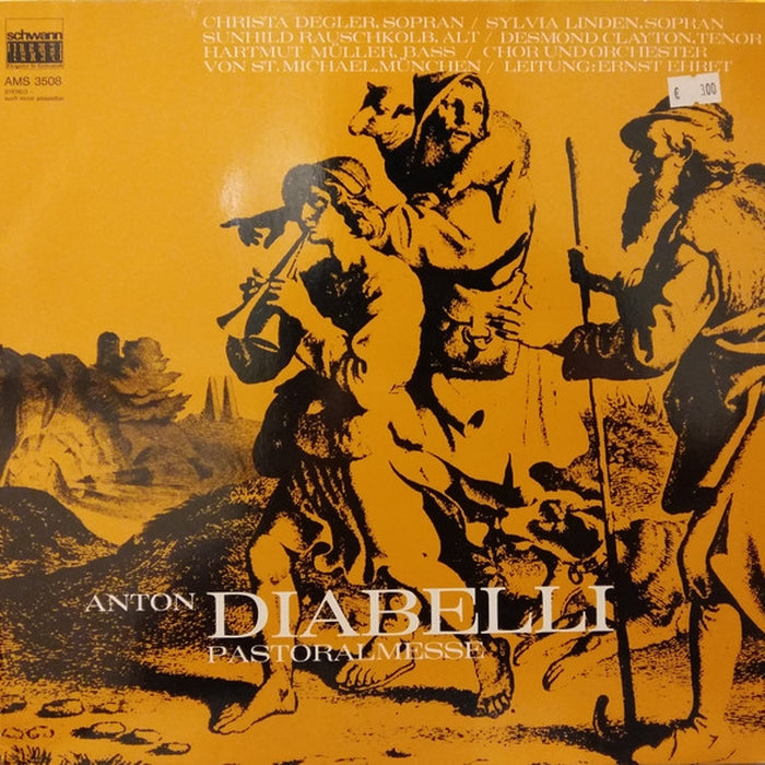 Anton Diabelli, Chor und Orchester St. Michael, München, Ernst Ehret, Christa Degler, Sylvia Linden, Sunhild Rauschkolb, Desmond Clayton, Hartmut Müller – Pastoralmesse In F-dur Op. 147 (VG+/VG+)