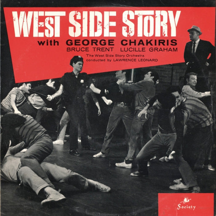 "West Side Story" 1963 London Cast, Orchestra, Lawrence Leonard, George Chakiris, Bruce Trent, Lucille Graham – West Side Story (VG/VG)