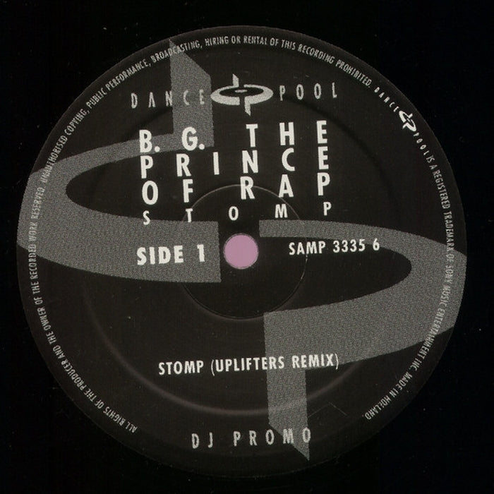 B.G. The Prince Of Rap – Stomp (Uplifters Remix) (VG+/Generic)
