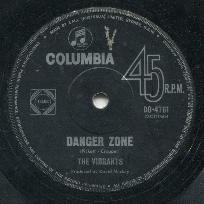 The Vibrants – Danger Zone / Something About You, Baby (E/Generic)