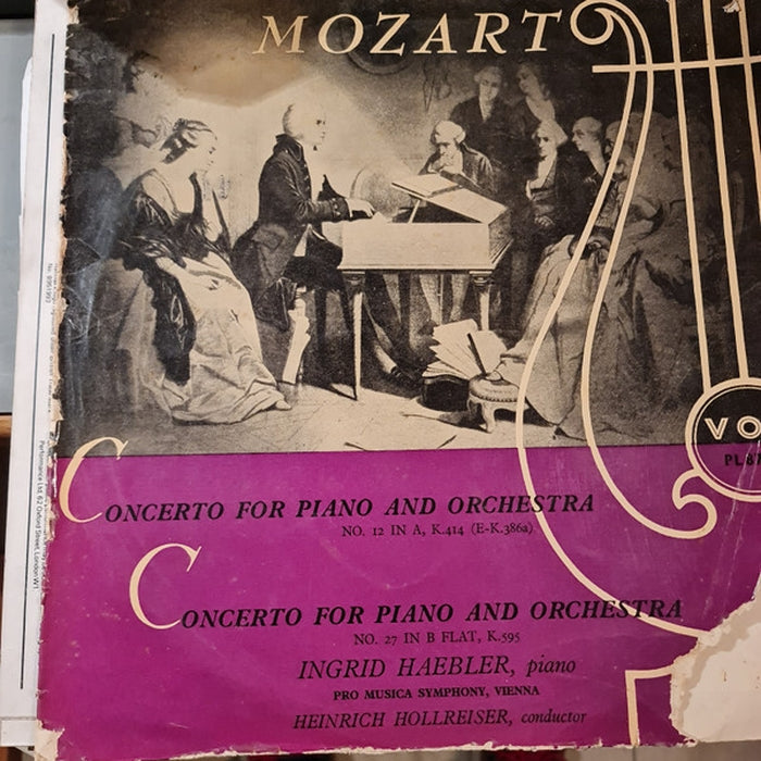 Wolfgang Amadeus Mozart, Ingrid Haebler, Heinrich Hollreiser – Concerto N. 12, A Major, K. 414 For Piano And Orchestra / Concerto N. 27, B Flat Major, K, 595 For Piano And Orchestra (E/VG)