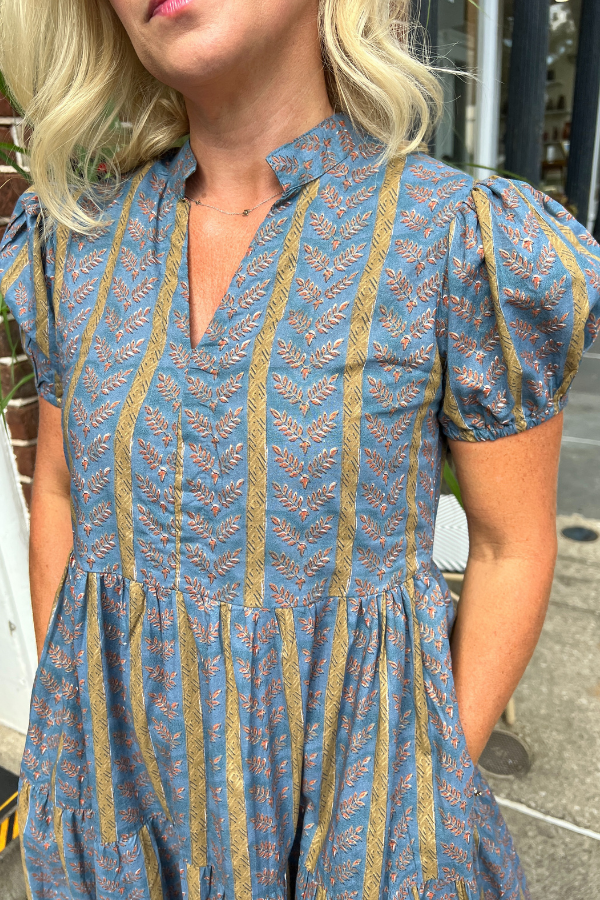 Clover Mini Dress, Vintage Gold