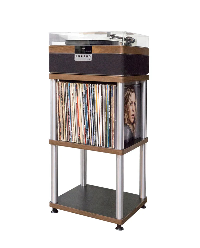 Plus Audio: The +Record Player Turntable + Integrated Audio System w/ Bluetooth