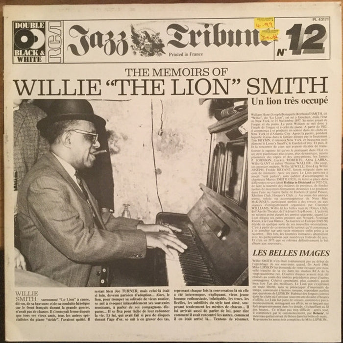 Willie "The Lion" Smith – The Memoirs Of Willie "The Lion" Smith (2xLP) (VG+/VG+)