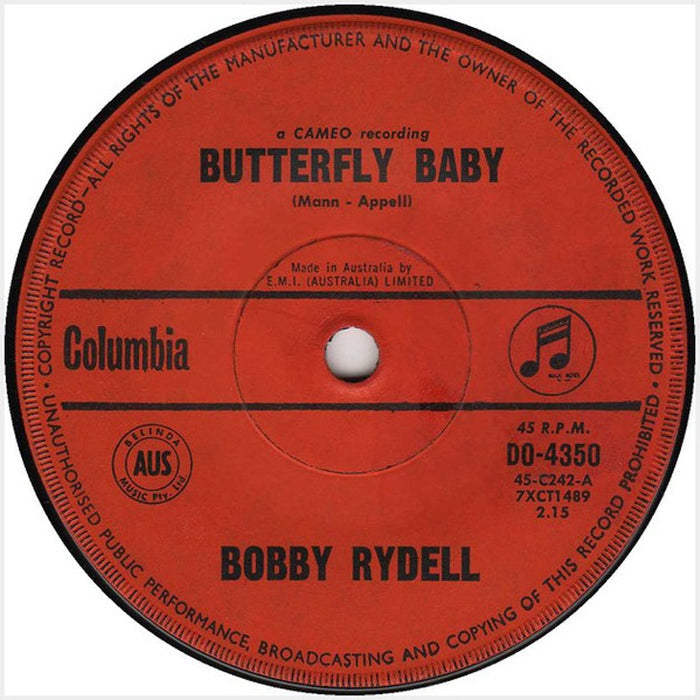Bobby Rydell – Butterfly Baby (VG+/Generic)