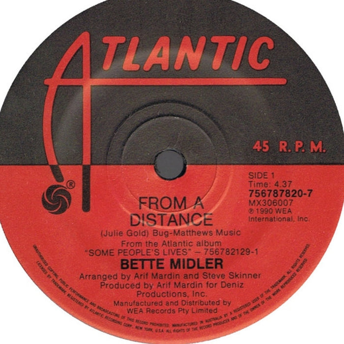 Bette Midler – From A Distance (VG+/Generic)