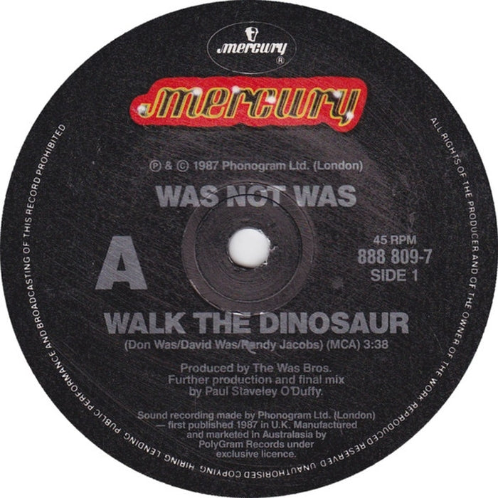Was (Not Was) – Walk The Dinosaur (VG+/Generic)