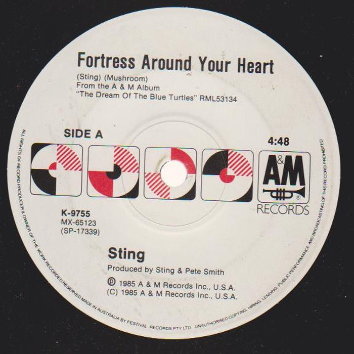 Sting – Fortress Around Your Heart (VG+/Generic)