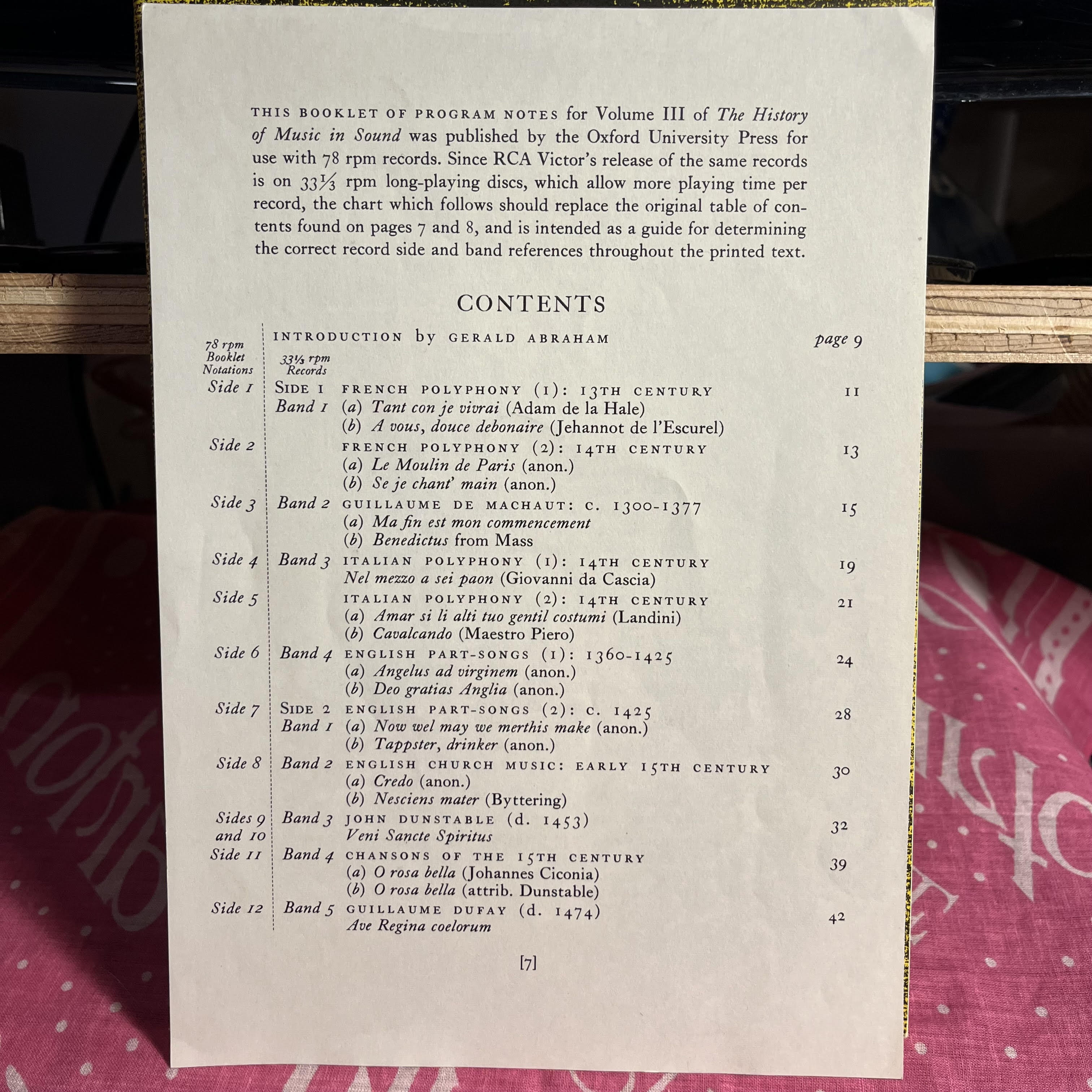 History Of Music In Sound - Volume III - Ars Nova And The Rennaissance | Excellent (EX) Near Mint (NM)