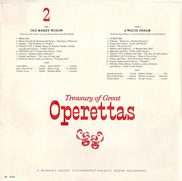 Treasury Of Great Operettas | Near Mint (NM) Very Good (VG)