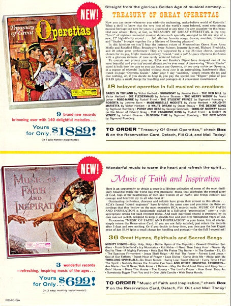 Treasury Of Great Operettas | Near Mint (NM) Very Good (VG)