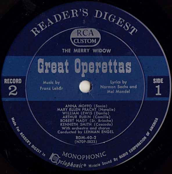 Treasury Of Great Operettas | Near Mint (NM) Very Good (VG)