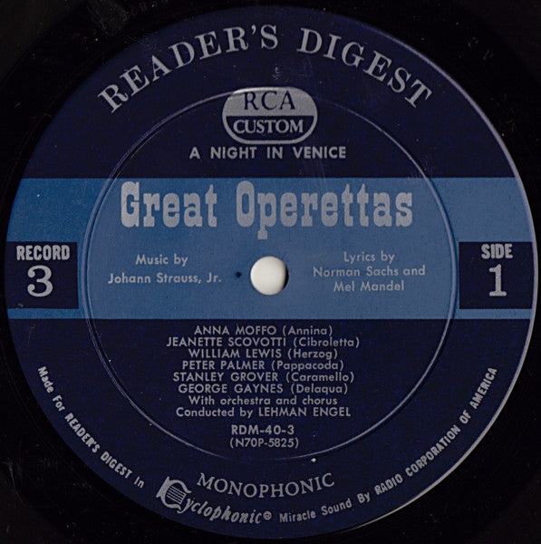 Treasury Of Great Operettas | Near Mint (NM) Very Good (VG)