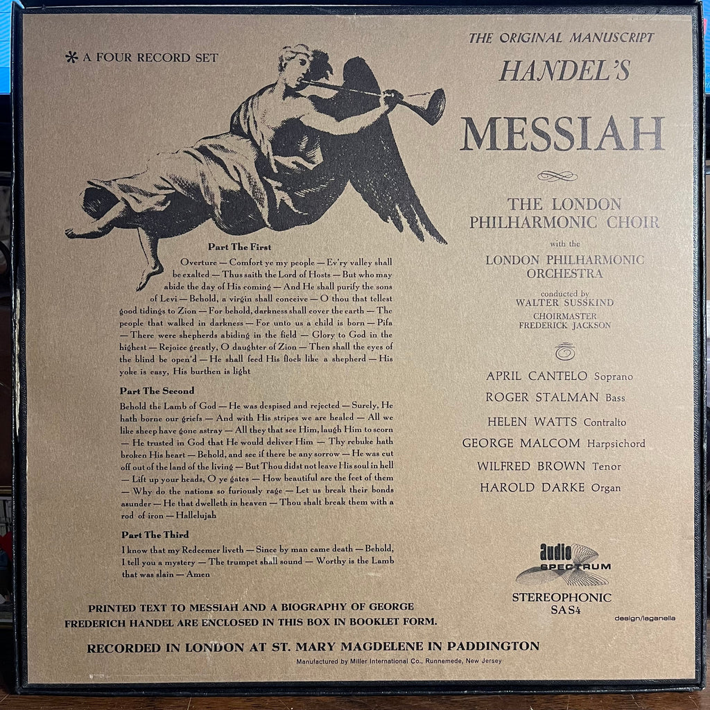 Handel's Messiah (The Original Manuscript) | Near Mint (NM) Near Mint (NM)