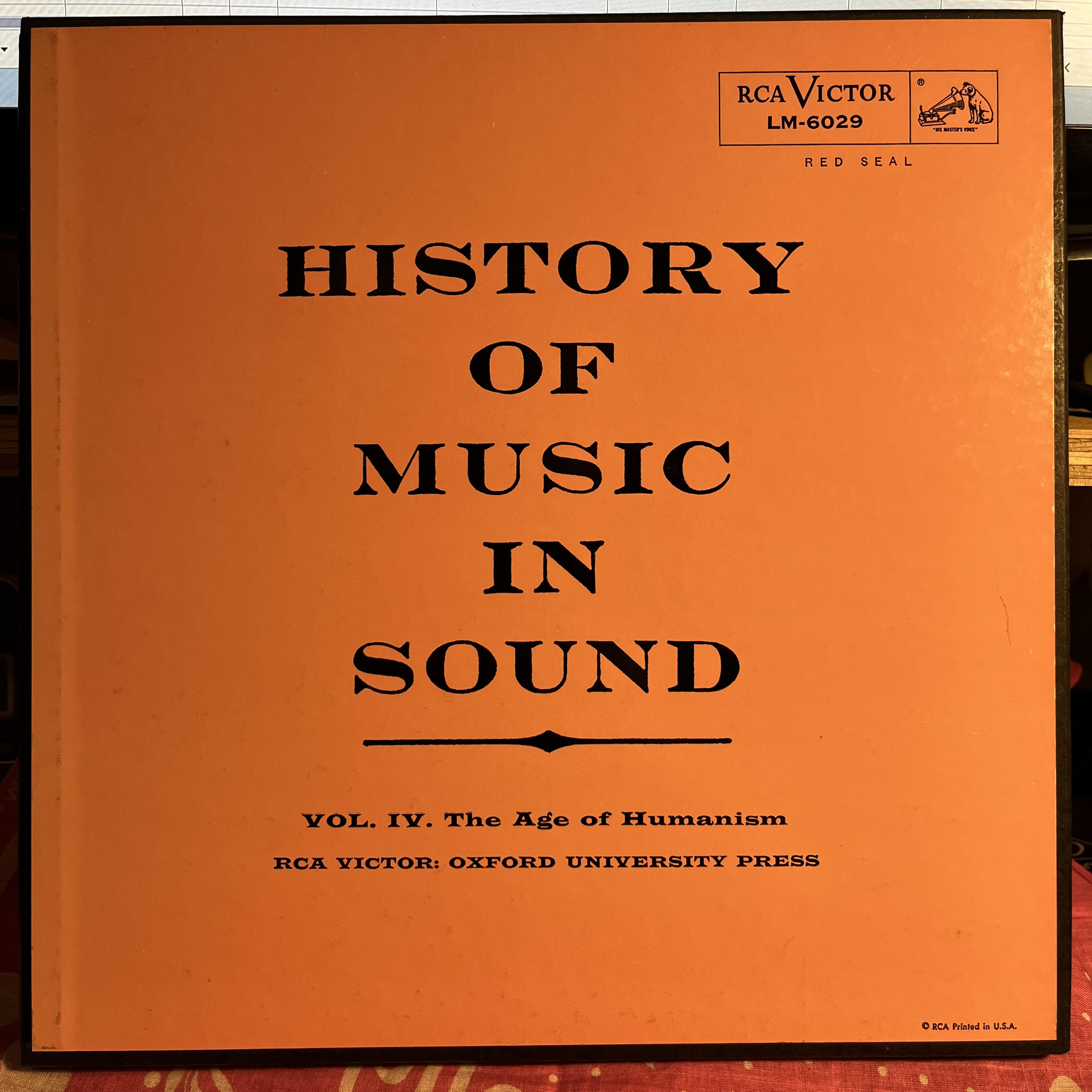 History Of Music In Sound - Volume IV - The Age Of Humanism | Near Mint (NM) Excellent (EX)