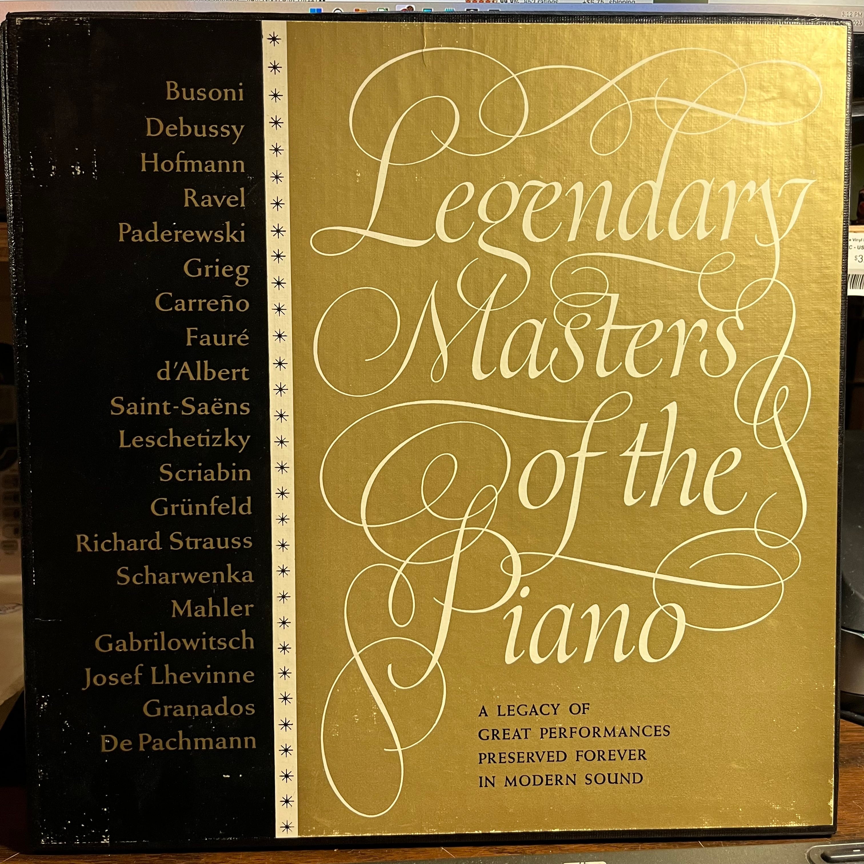 Legendary Masters Of The Piano (3xVINYL BOX) | Near Mint (NM) Excellent (EX)