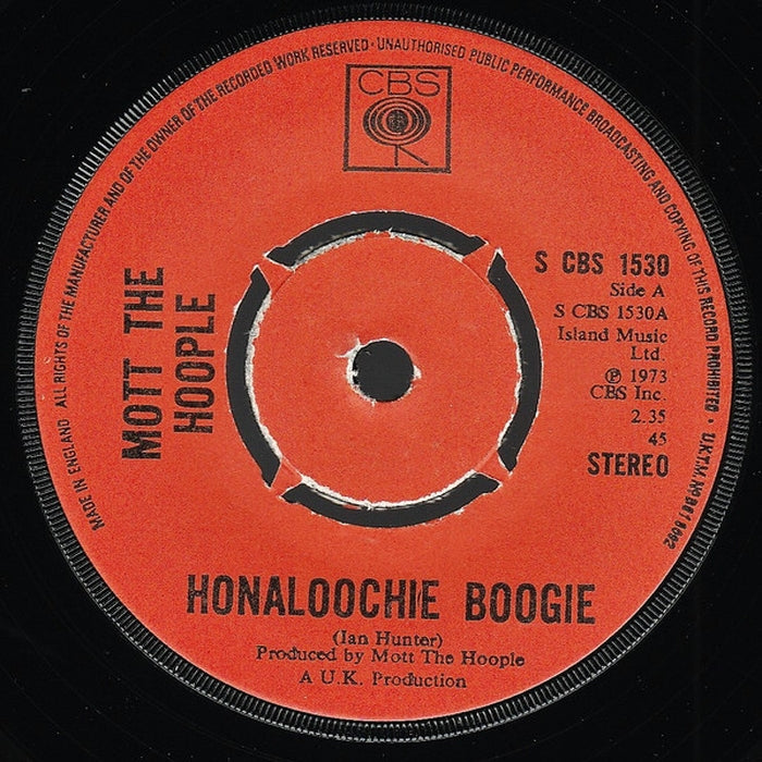 Mott The Hoople – Honaloochie Boogie (VG/Generic)