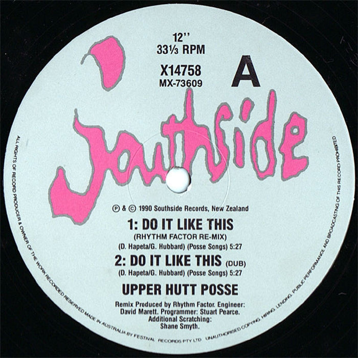 Upper Hutt Posse – Do It Like This (VG+/Generic)