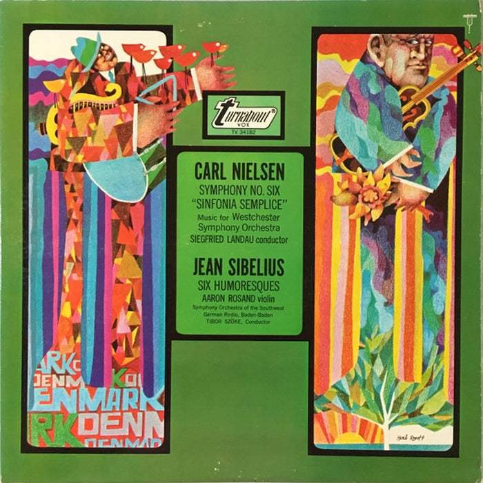 Jean Sibelius, Carl Nielsen, Aaron Rosand – Symphony No. Six "Sinfonia Semplice" / Six Humoresques (E/VG)