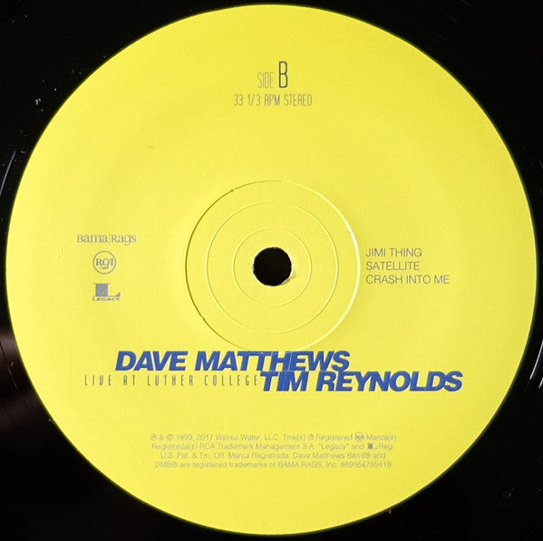 Dave Matthews & Tim Reynolds Live At Luther College RCA, Bama Rags Records Box, 150 + 4xLP, Album, RE Mint (M) Mint (M)