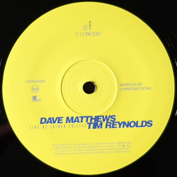 Dave Matthews & Tim Reynolds Live At Luther College RCA, Bama Rags Records Box, 150 + 4xLP, Album, RE Mint (M) Mint (M)