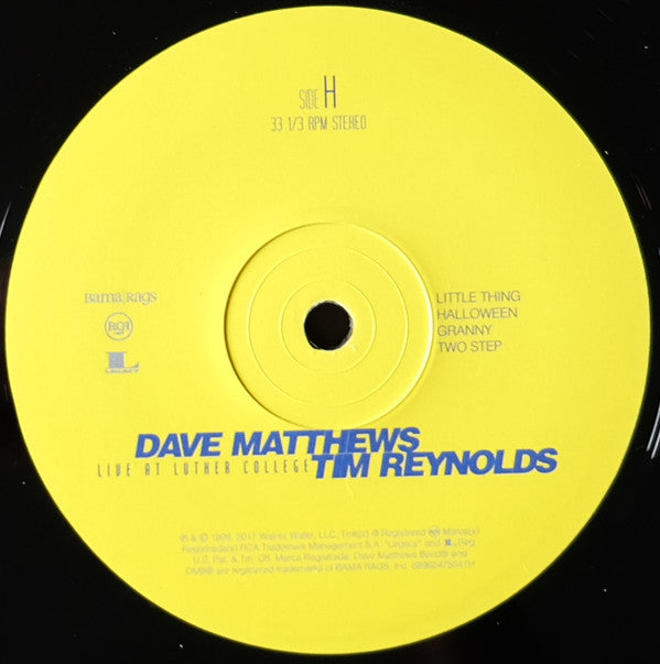 Dave Matthews & Tim Reynolds Live At Luther College RCA, Bama Rags Records Box, 150 + 4xLP, Album, RE Mint (M) Mint (M)