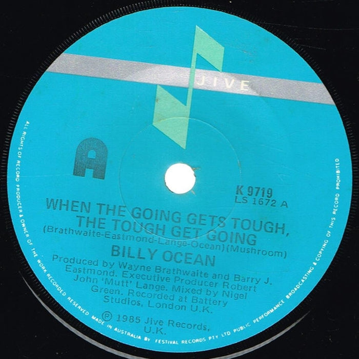 Billy Ocean – When The Going Gets Tough, The Tough Get Going (E/Generic)